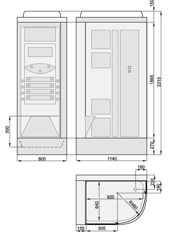 PKA9910S01C0000 Classic collection душевая кабина Pool Spa Santreyd 1716 - Вид №1