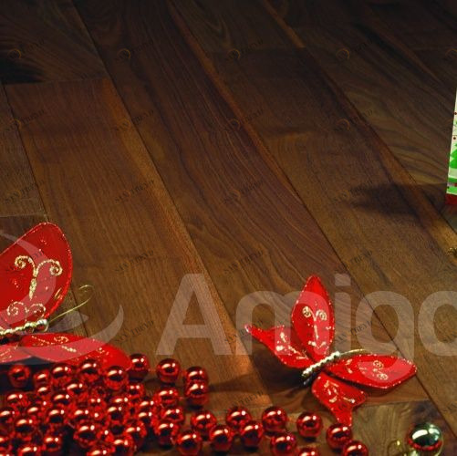 Массивная доска Viscork Exotic Орех американский Натур (Гладкая) 400-1600х127 мм 3100300038