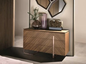 Arte Brotto Комод из орехового дерева со встроенными ручками Leonardo L314n/m