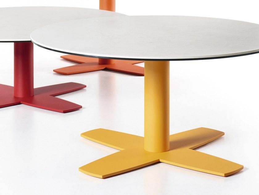 MOBLIBERICA Низкий круглый керамический журнальный столик Croix sun-id-1467619 - Вид №1