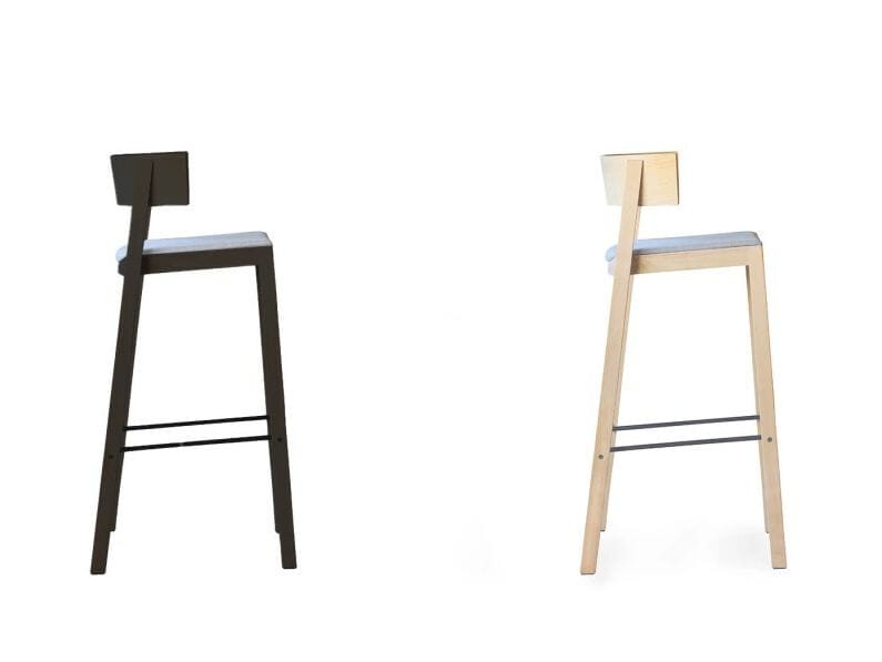 Деревянный барный стул с подставкой для ног prostoria Bik ARCH-00099426 - Вид №2