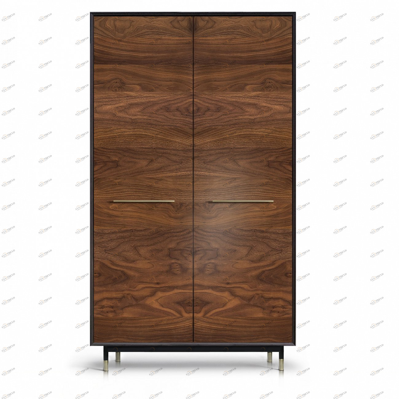 Шкаф платяной двухстворчатый американский орех Impala ACWD IMPALA 00-3981937 Коричневый 