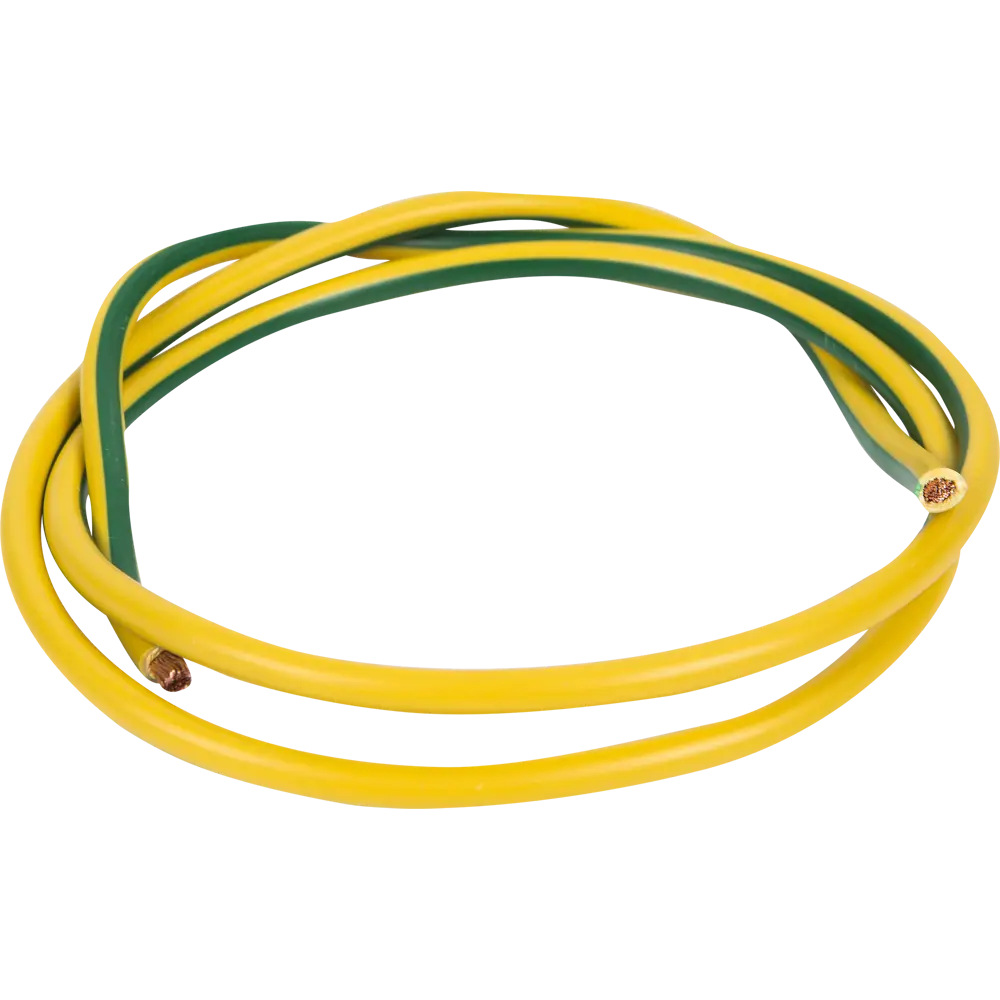 Провод Ореол ПуГВ 1x4 на отрез ГОСТ цвет жёлто-зелёный STLM-2027063 - Вид №1