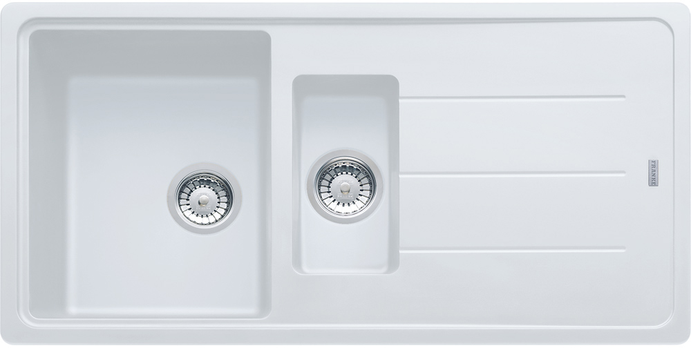 114.0259.964 Better, серия basis, fragranite, мойка bfg 651 белый стоп. Franke Franke Basis 