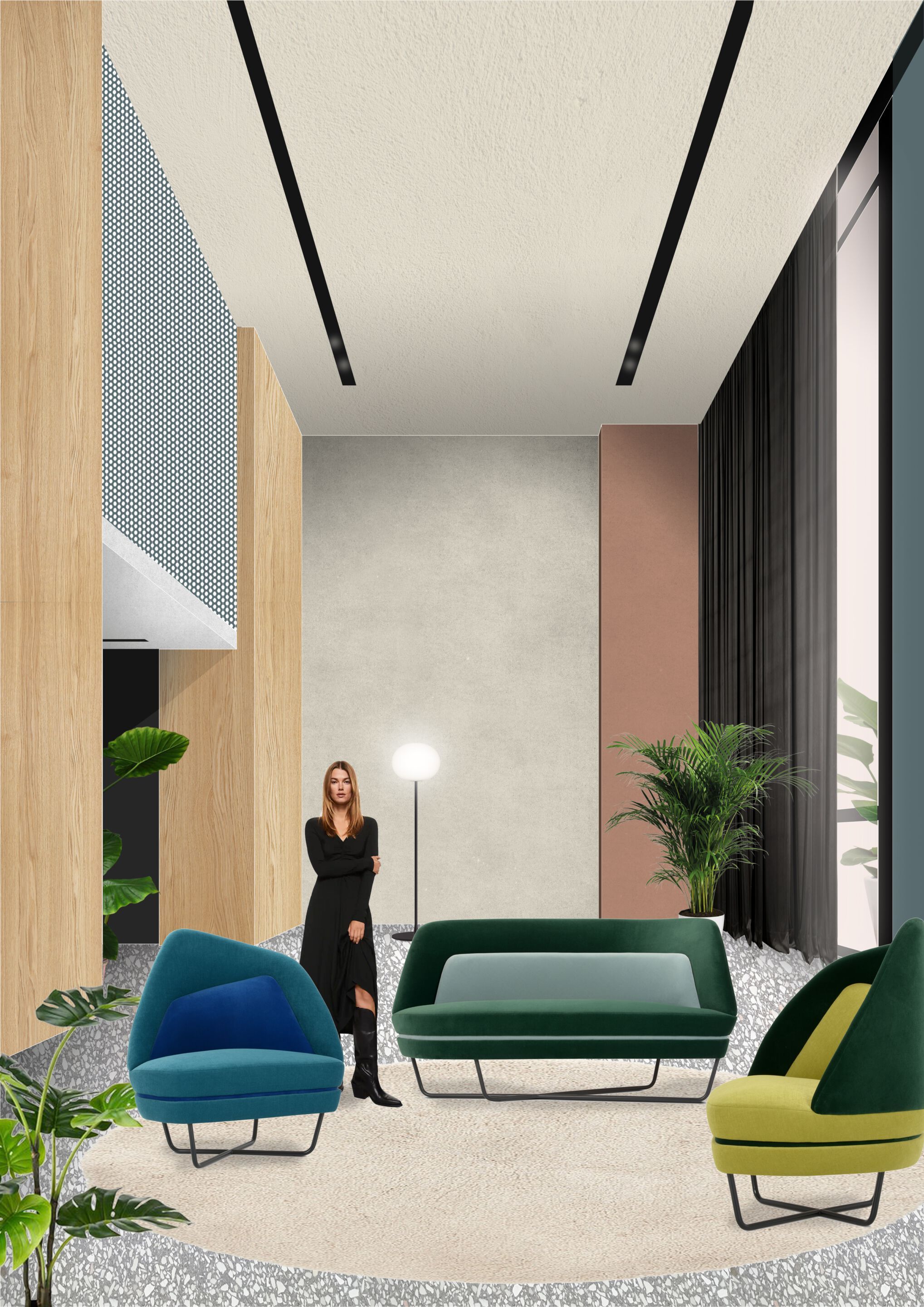 Бархатное кресло Adrenalina Bixib ARCH-00112367 - Вид №2