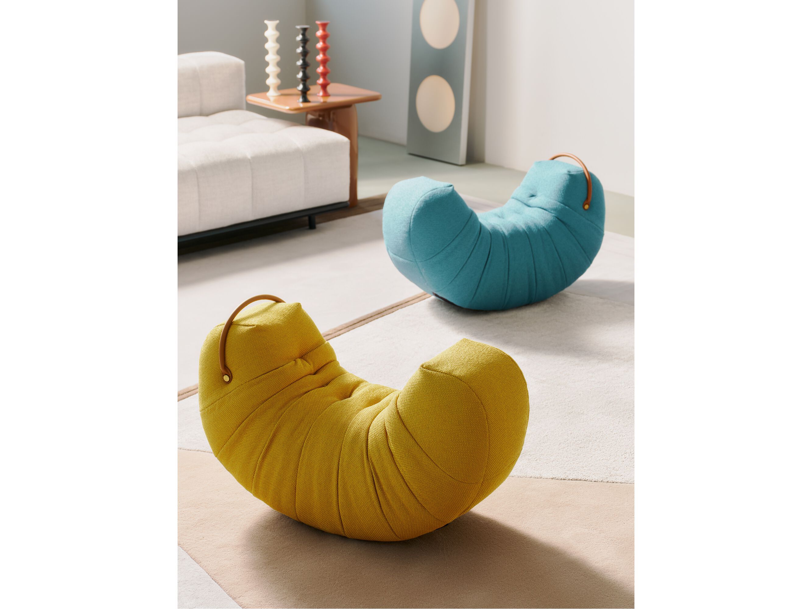 Ткань мягкий пуф HC28 maison ROLL MINI ARCH-00035573 - Вид №8