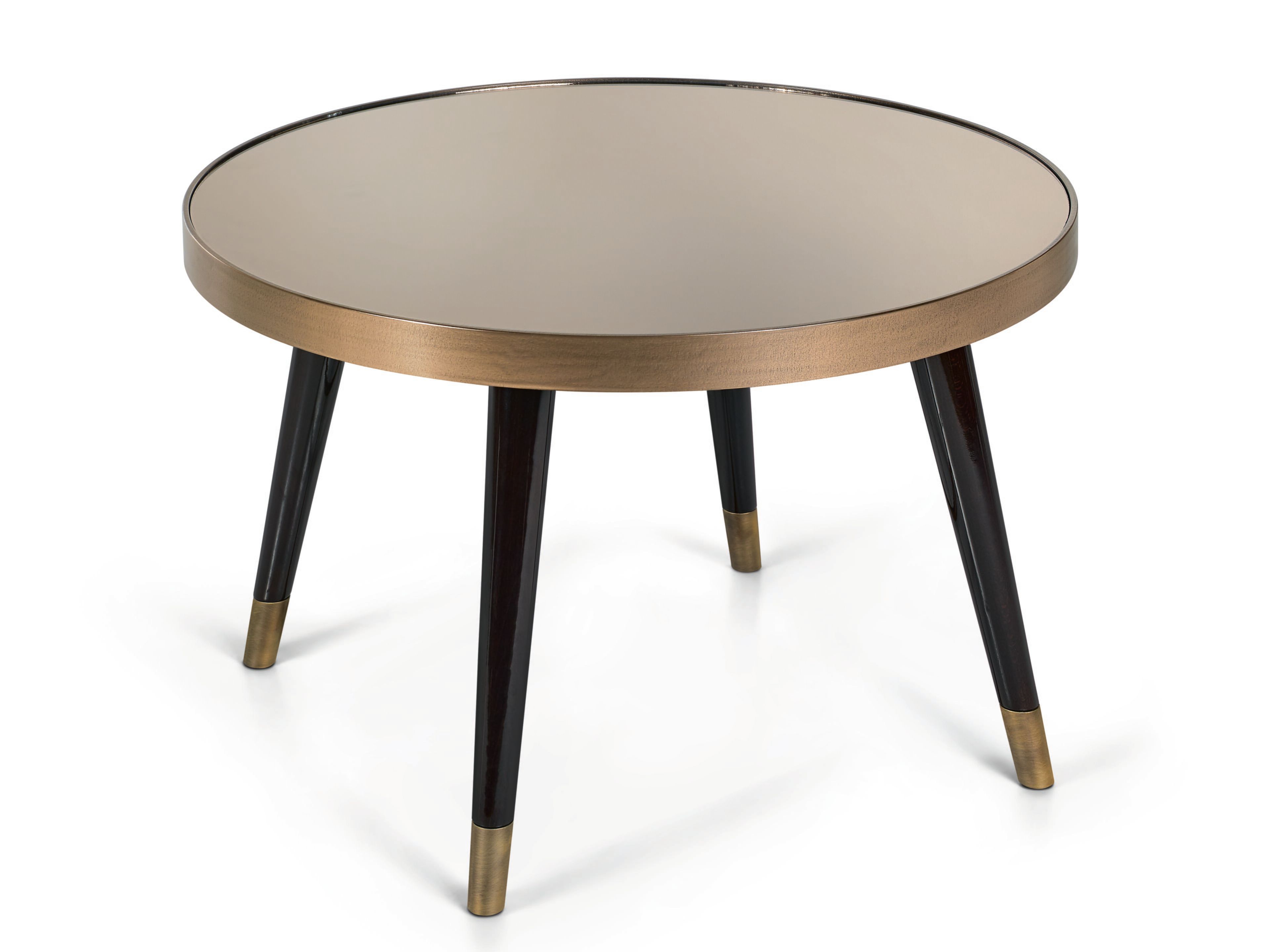 Круглый журнальный столик с витритовым верхом или бронзовым/дымчатым зеркалом Sicis Пегги ARCH-00105744