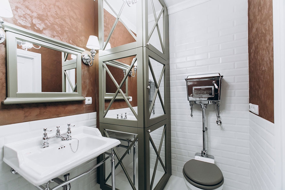 T49A CHR, B15 1TH Напольная раковина стоящая овальная Burlington Classic - Вид №3