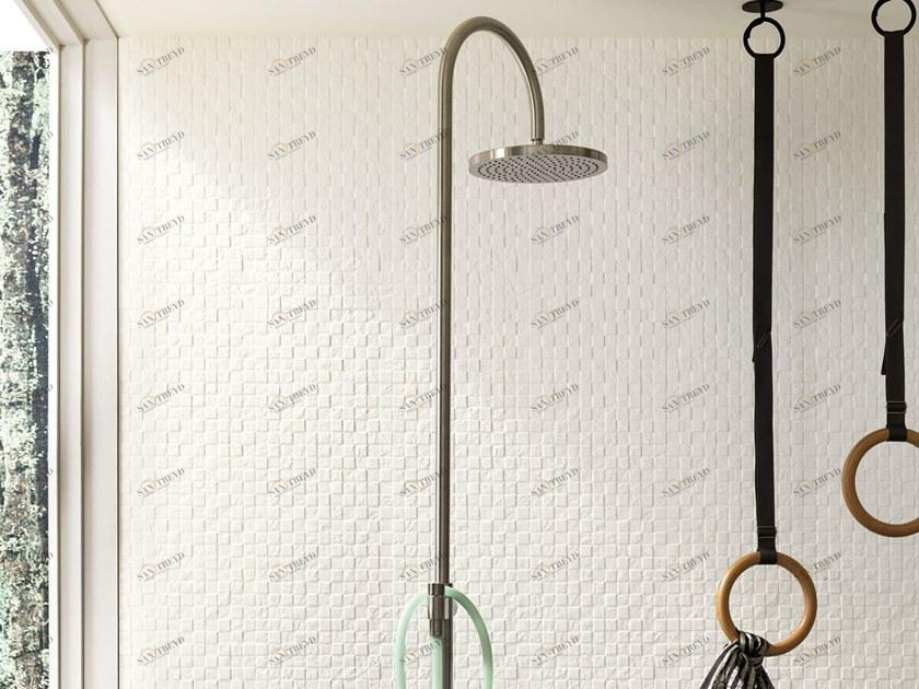 Italgraniti Трехмерная мозаика из белой керамики с эффектом камня Stone plan wall sun-id-1453187