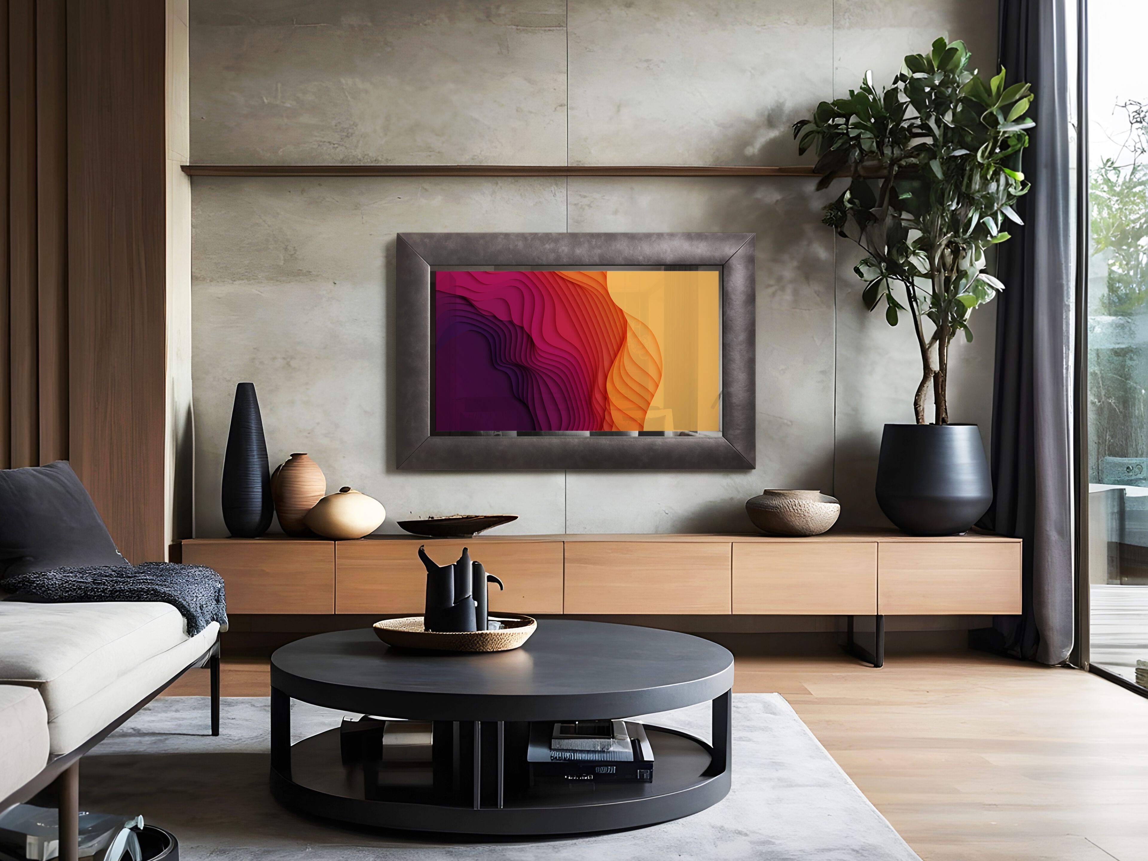 Прямоугольное настенное зеркало со встроенным отсеком для телевизора NEOD Venus ARCH-00047954 - Вид №2