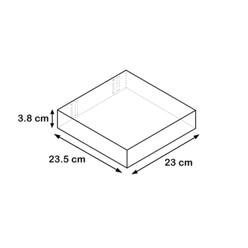 Полка мебельная прямая 23x23.5x3.8 см МДФ цвет жёлтый 81898797 STLM-2007945 SPACEO  - Вид №5