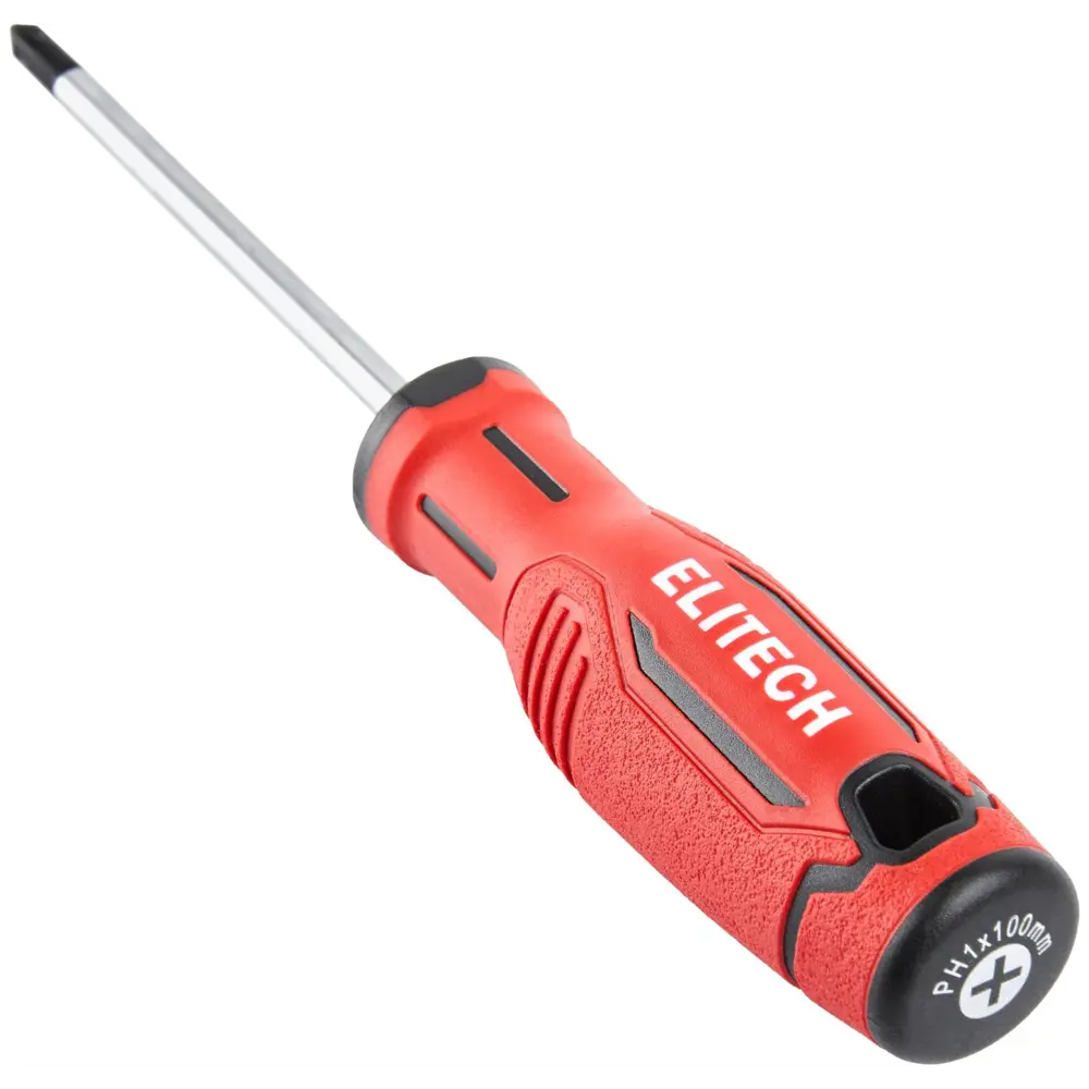Отвертка крестовая Elitech PH1x100 мм с магнитным наконечником 89407123 STLM-1578625 - Вид №2