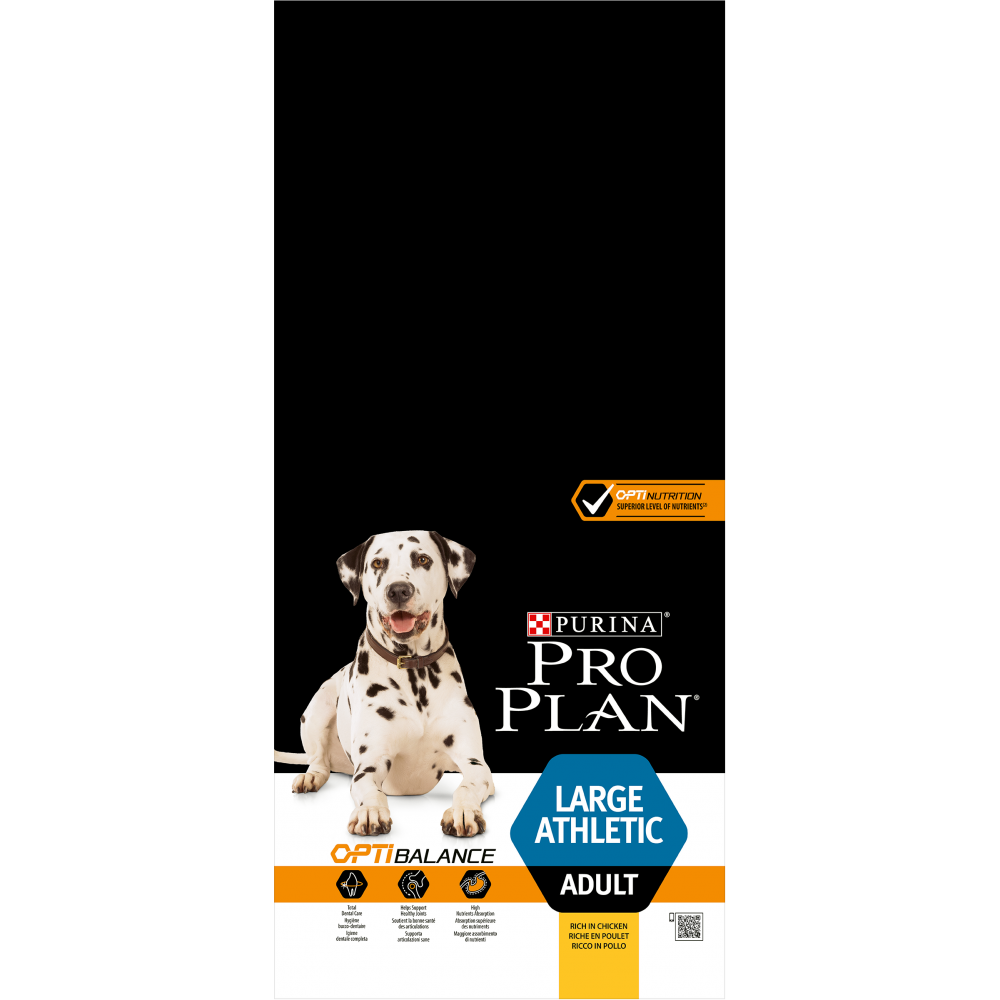 ПР0032633 Корм для собак для крупных пород с атлетическим телосложением, курица сух. 14 кг Pro Plan 
