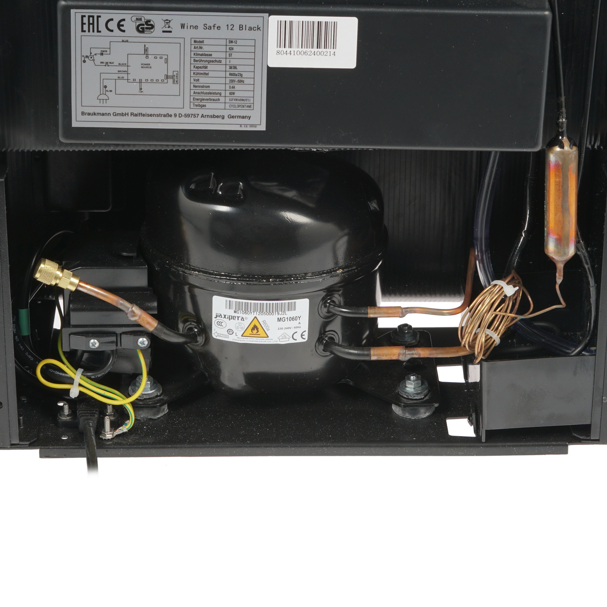 1109200 Винный шкаф CASO WineSafe 12 Classic серебристый STDN-0053159 - Вид №5