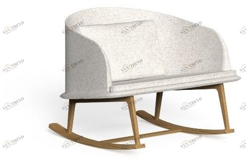 Talenti Кресло-качалка из ткани Cleo teak Clepd