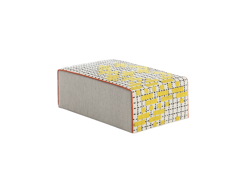 100247 Пуф большой C Yellow GAN Bandas