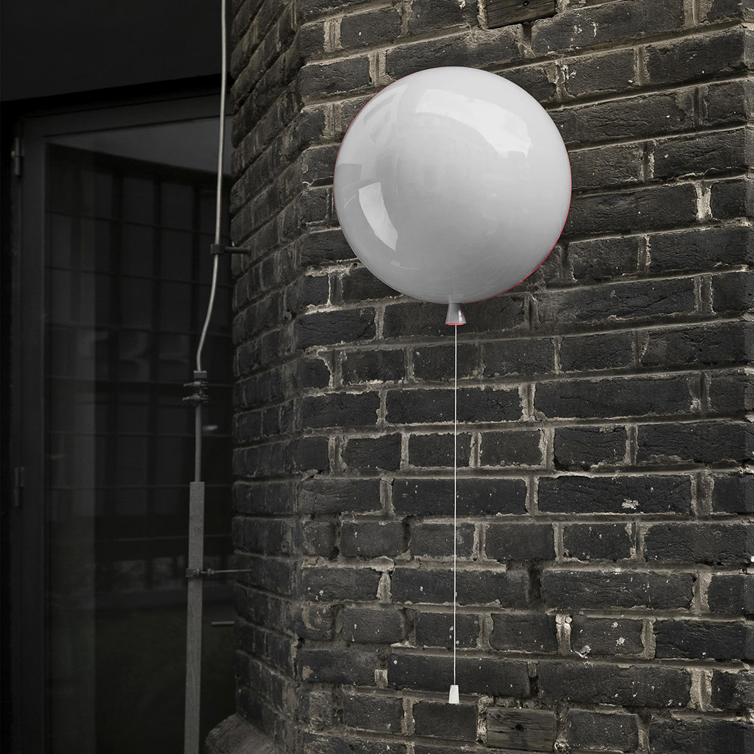 Brokis MEMORY WALL D250 CGC 617 PC 881 настенный светильник воздушный шар серый 107132 - Вид №1