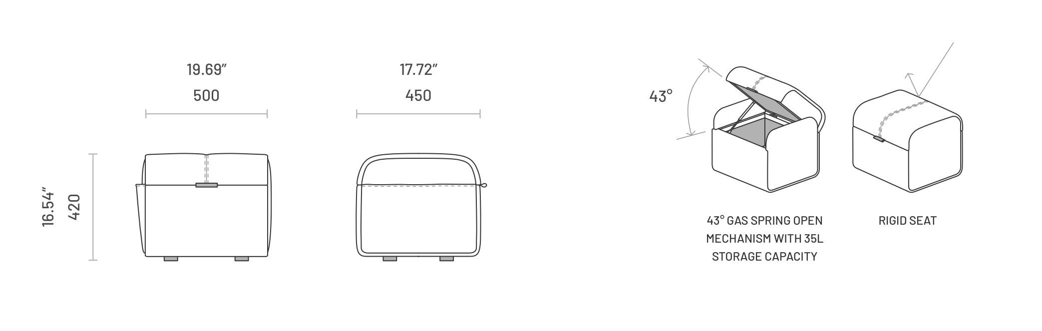 Пуф контейнер ткани Domkapa ADLEY S ARCH-00135720 - Вид №8