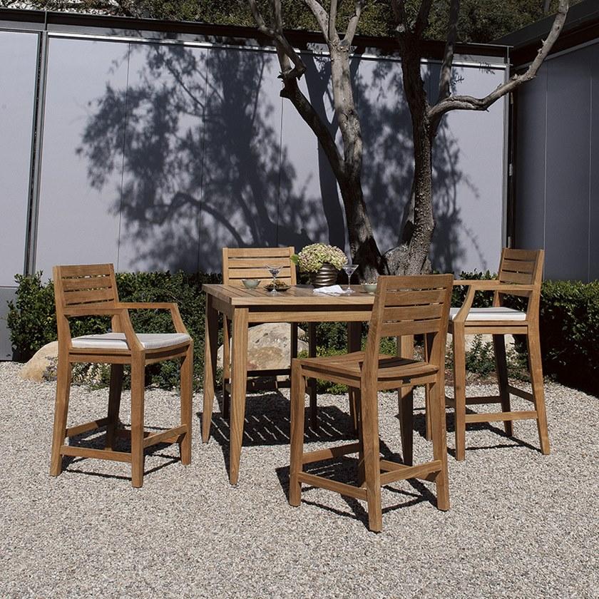 JANUS et Cie Барный стул из тикового дерева Relais sun-id-1406608 - Вид №4