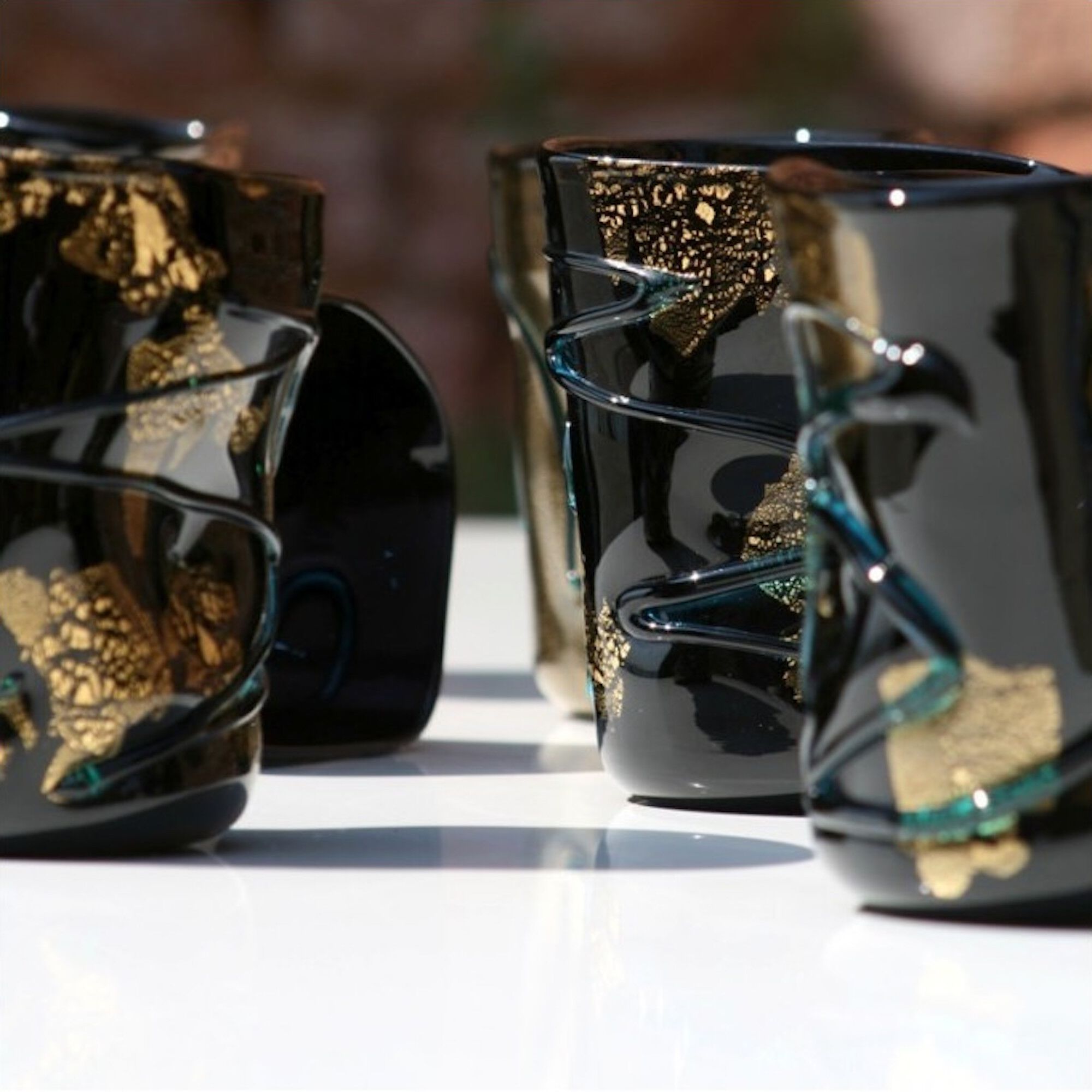 Набор из шести стаканов из муранского стекла ручной работы YourMurano готы ARCH-00025310 - Вид №1