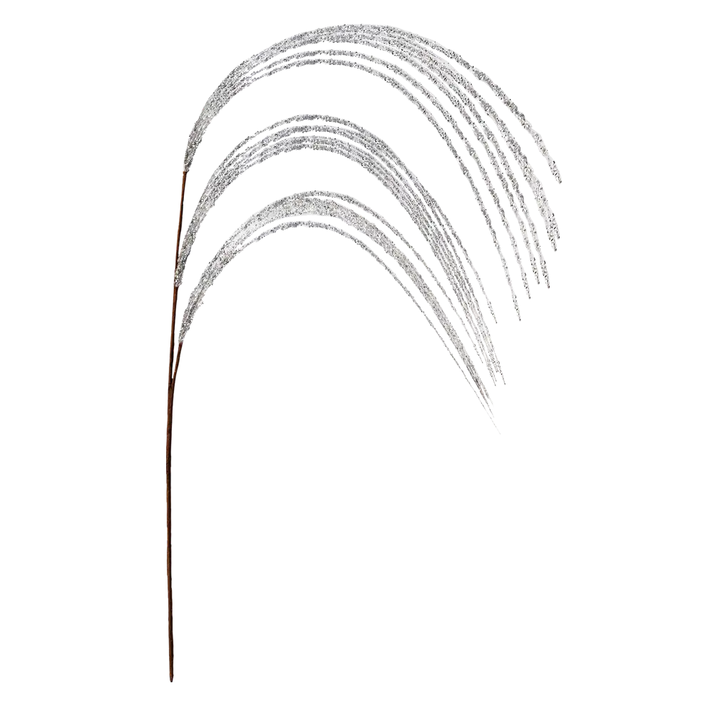 89381621 Изделие декоративное Ветка 97x10 см серебро STLM-1333953 Santreyd 