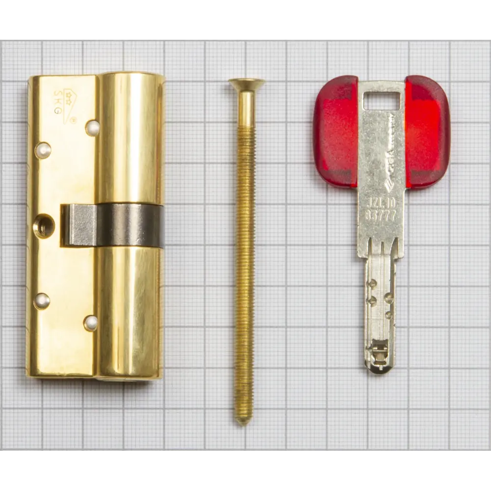 Цилиндр Cisa RS3 OL3S1-13.66, 30x10x30 мм, ключ/ключ, цвет латунь STLM-2101063 - Вид №2