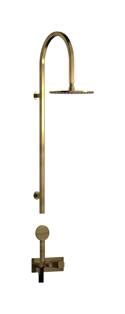 Душевая колонна в комплекте с душевым гарнитуром. WE ARE IB eo800mb_2 Modern Bronze Elio