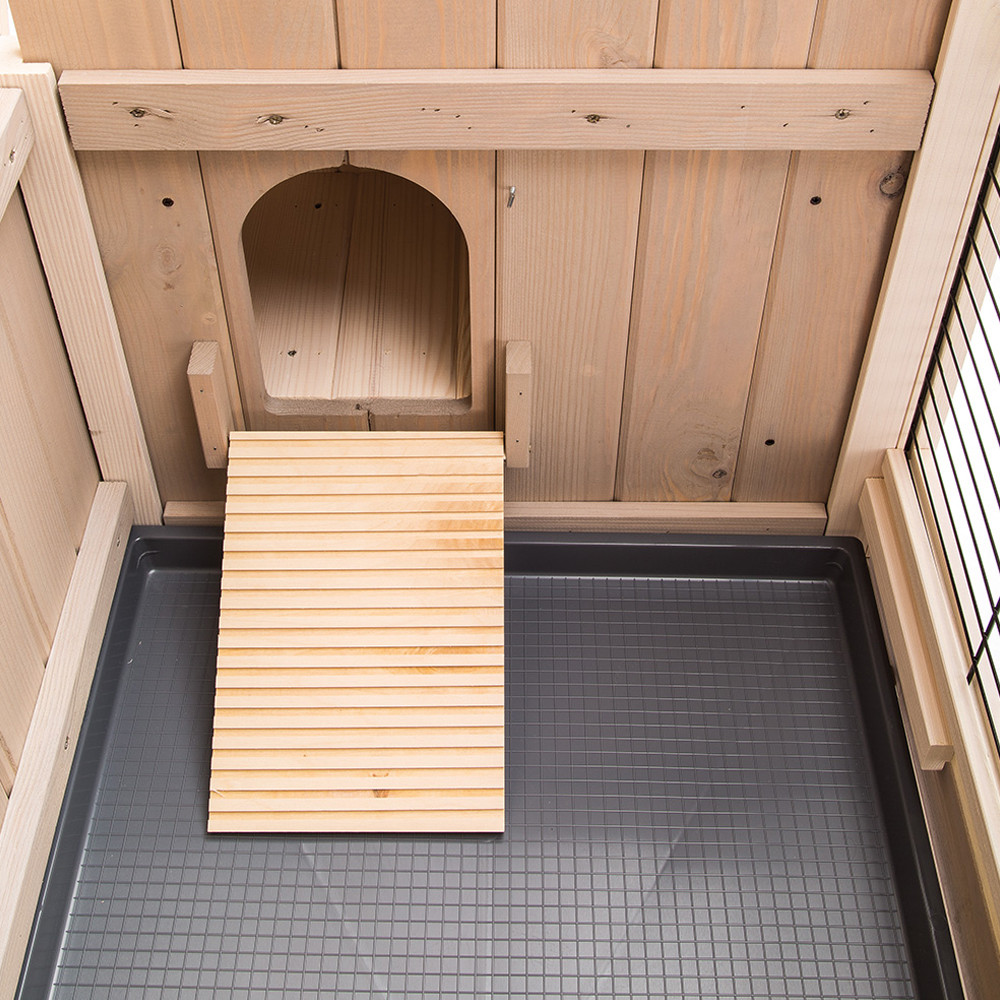 ПР0022463 Клетка для грызунов RANCH 120 PLUS для содержания кроликов на улице, деревянная 117x69x101см FERPLAST  - Вид №2