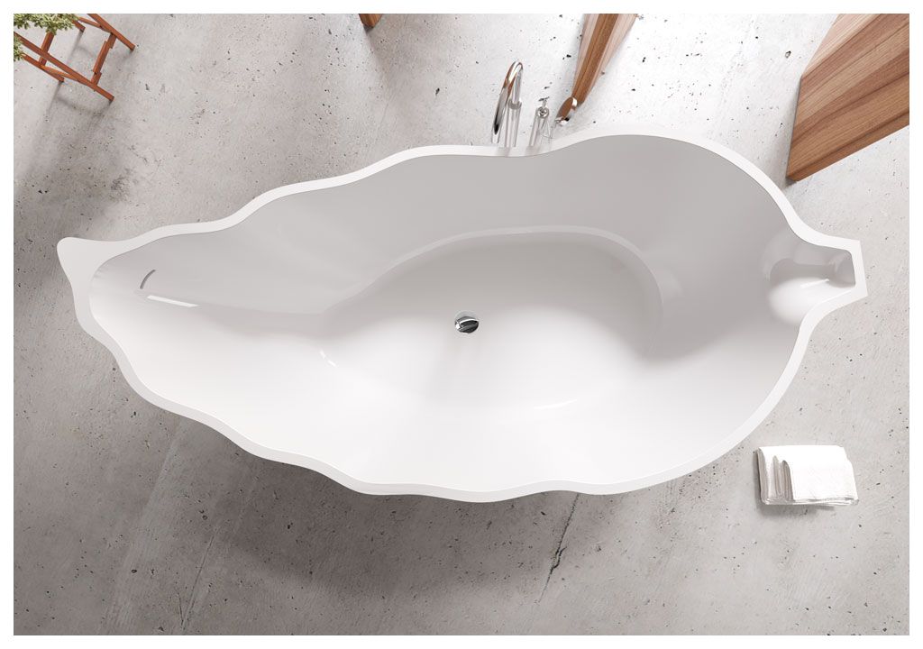 Ванна из искусственного камня Aquanet Blossom V8 193x88, глянцевая - Вид №2