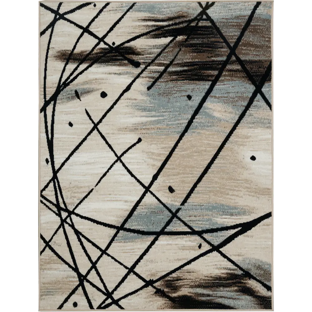 Ковер полипропилен Скай L018 150х190 см цвет бежевый MERINOS STLM-2066894 - Вид №1