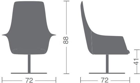 Kastel Кресло поворотное с подлокотниками Kimera sun-id-1407777 - Вид №1
