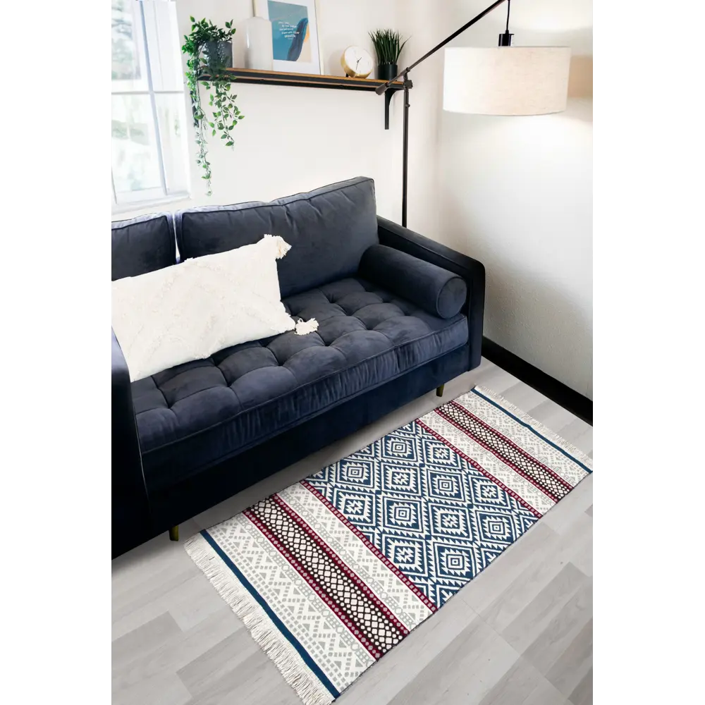 Santreyd Maya - турецкий килим из хлопка 80×150 см для стильного интерьера 89385297 STLM-1439676 - Вид №3