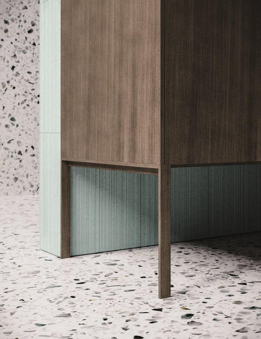 NOVELLO Отдельностоящая лакированная тумба под умывальник с ящиками Calix xl sun-id-1410538 - Вид №2