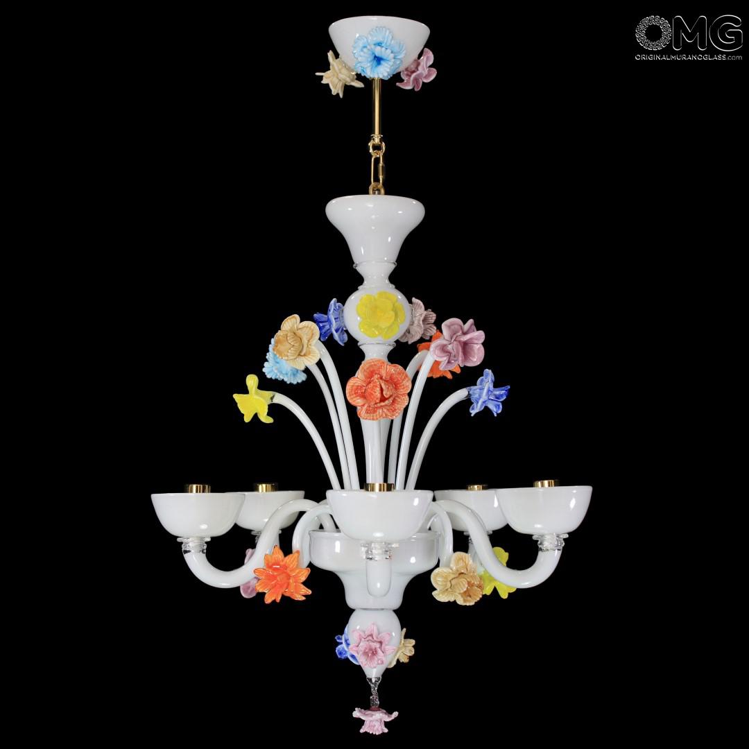 1125 ORIGINALMURANOGLASS Люстра Весеннее Цветение - Флорал - муранское стекло OMG  см  - Вид №1