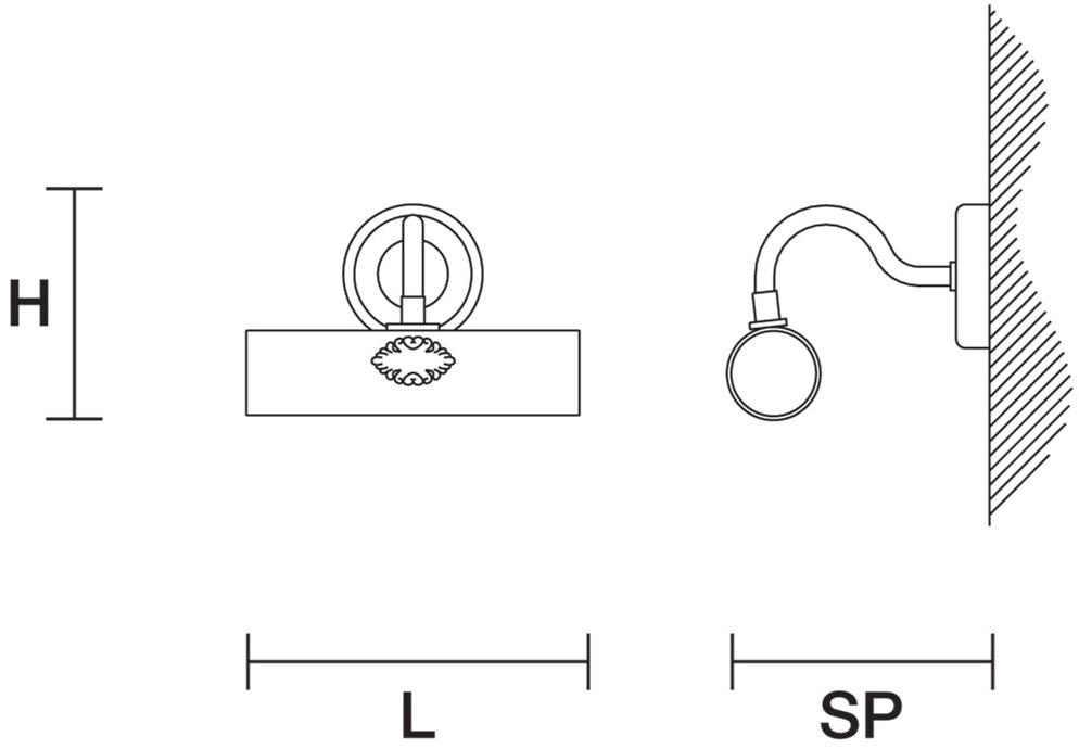 Masiero Металлический галогенный настенный светильник прямого света Brass & spots sun-id-1403149 - Вид №3