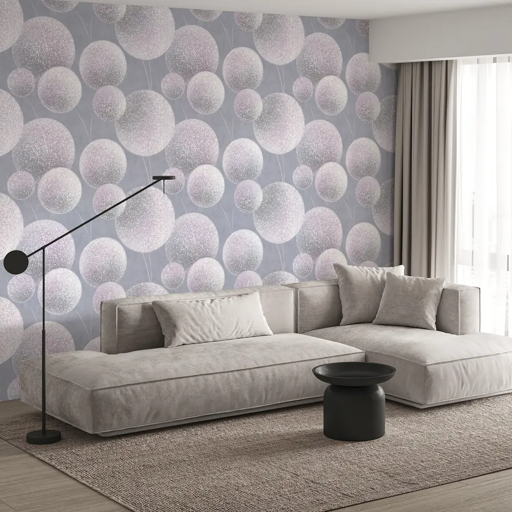 Обои флизелиновые Wall Decor Элис фиолетовые 1.06 м 75240-65 89378489 STLM-2011024 - Вид №4