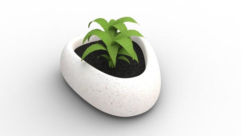 Manufatti Viscio Низкий горшок для общественных мест из реконструированного камня sun-id-1396845 - Вид №2