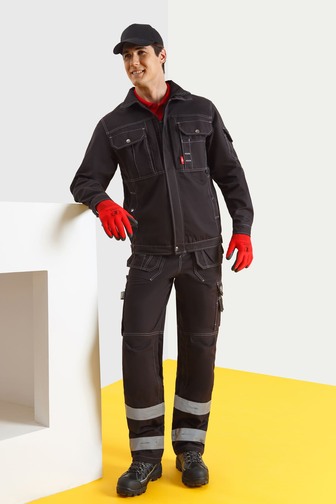 62593 Куртка  черная Union Space  Летняя спецодежда  размер 56-58/170-176  - Вид №4