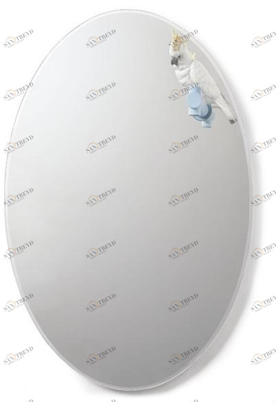 Lladró Овальное настенное зеркало The parrot party 01007861