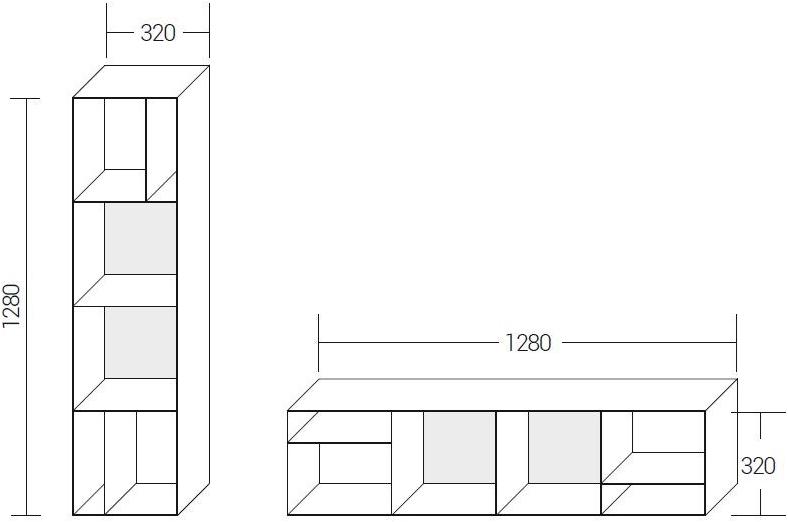 Dall'Agnese Модульный открытый книжный шкаф из листового металла Metal sun-id-1447993 - Вид №3