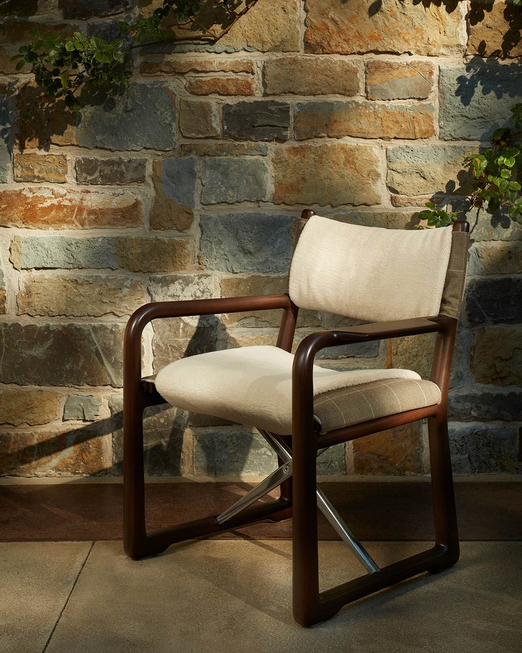 Складной стул директора из красного дерева и ткани Exteta Loro Piana Interiors, Delight Chairs St. Moritz от Exteta ARCH-00073041 - Вид №7