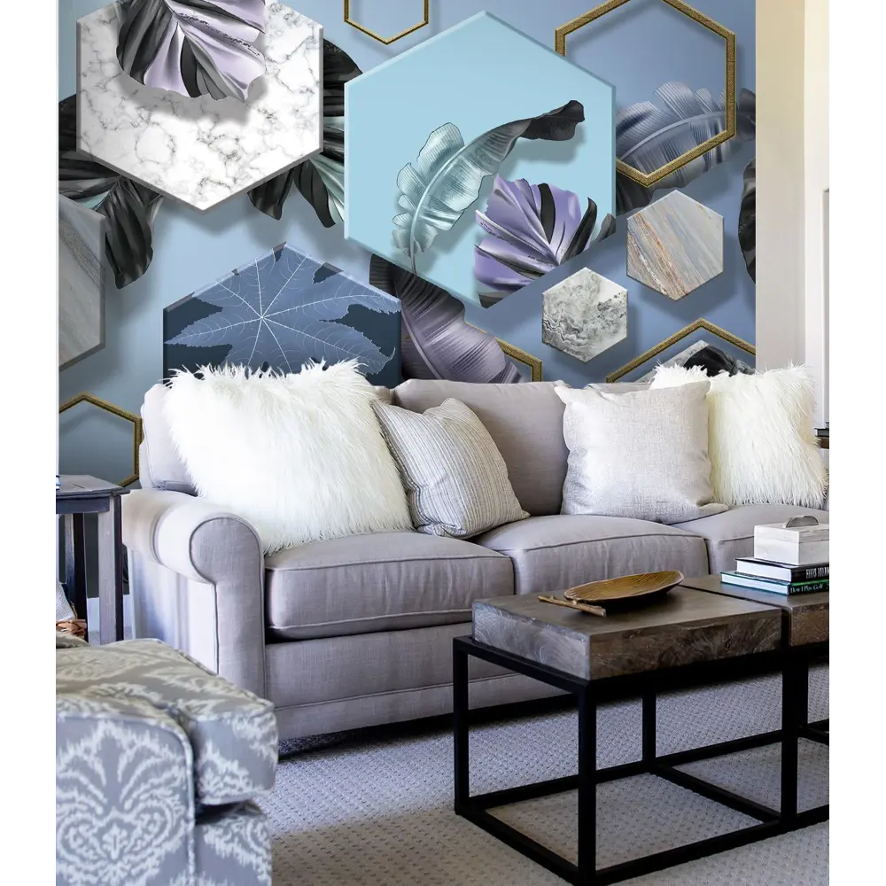 Фотообои Трёхмерная геометрия 3D флизелиновые 300x270 см L12-977 FBRUSH 3D FLIZART STLM-2156951 - Вид №2