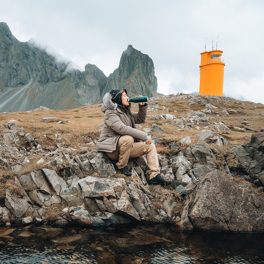 Термос 500 мл зеленый Matte Green CHILLY'S BOTTLES ДИЗАЙНЕРСКИЕ 00-3947993 Зеленый  - Вид №3