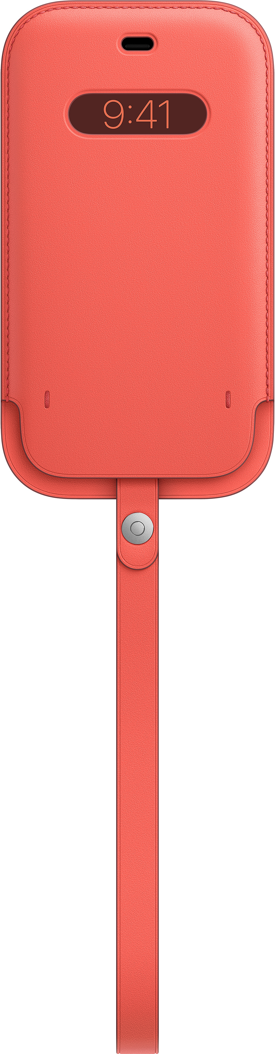 MHYA3ZE/A Iphone 12 | 12 pro leather sleeve with magsafe - pink citrus Apple Santreyd  - Вид №2