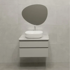 Тумба под накладную раковину Неро 79.4x45 раковина Cersanit Moduo цвет корпуса белый