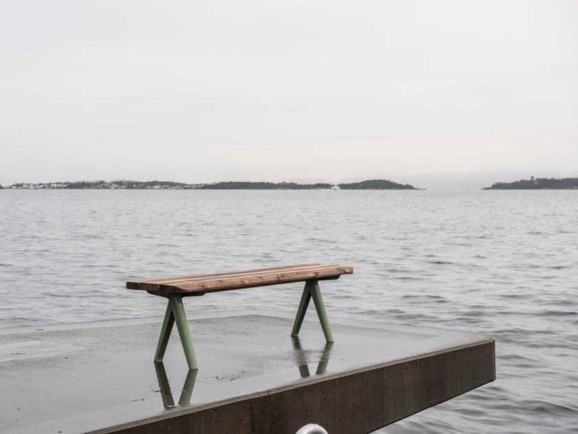 VESTRE Скамья из стали и дерева без спинки Nunu sun-id-1367646 - Вид №7