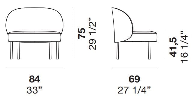Тканевое кресло Alf DaFrè Raku ARCH-00111211 - Вид №7