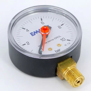 Манометр радиальный 1/4" 63 мм EMMETI 10 бар