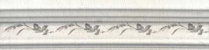 Кантри Шик белый декорированный Бордюр Багет BLB028 20х5