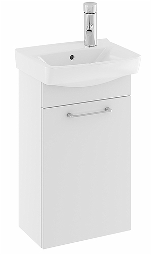 42332 Мебельный пакет IFO Spira, с дверцей, W = 450 мм, W1 = 500 мм, белый, смеситель слева  - Вид №1